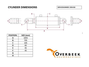 Hydraulics Atlas AR 75 - Tilt cylinder/Kippzylinder/Nijgcilinder: picture 4