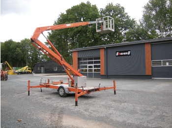 Truck with aerial platform