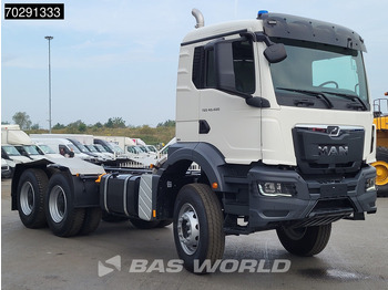 New Cab chassis truck MAN TGS 40.400 6X4 NEW 6x4 chassis PTO Preparation Steelsuspension Big-Axle Automatic Euro 2: picture 3
