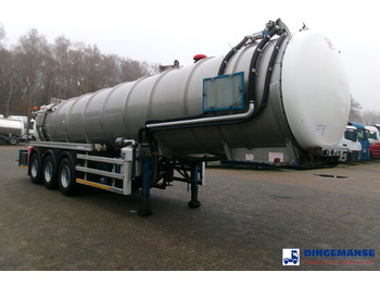 Tanker semi-trailer WHALE Vacuum tank inox 30 m3 / 1 comp + pump: picture 2