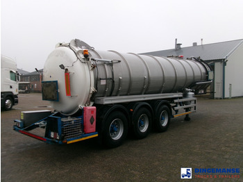 Tanker semi-trailer WHALE Vacuum tank inox 30 m3 / 1 comp + pump: picture 3