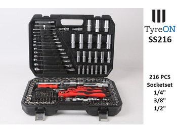 Garage equipment SS216 Professional Socket Set 216-piece 1/8 - 1/4 - 1/2 Inch - Chrome Vanadium: picture 2
