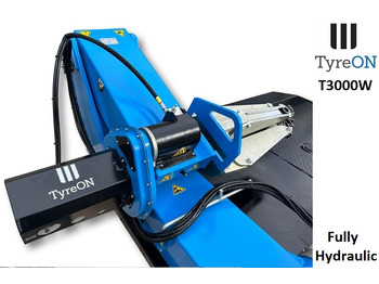 Garage equipment T3000W truck tyrechanger 60 Inch - battery powered remote control - 3 mounting speeds with 5.6 kW - fully automatic - fully hydraulic: picture 3