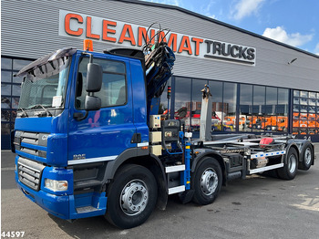 Hook lift truck, Crane truck DAF FAX 85 CF 360 8x2 Euro 5 Hiab 16 Tonmeter laadkraan: picture 2