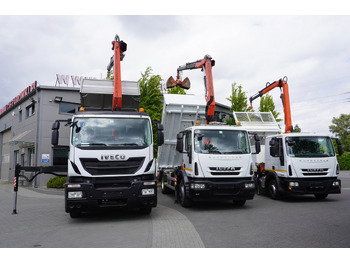 Tipper, Crane truck IVECO Stralis 310 E6 / NEW 3-sided tipper / Fassi F135 crane with remote control: picture 3