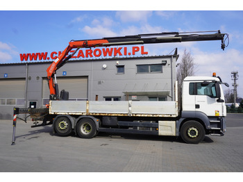 Crane truck MAN TGS 26.360 Flatbed / Fassi F175 7.7 T / steered 3rd axle: picture 4