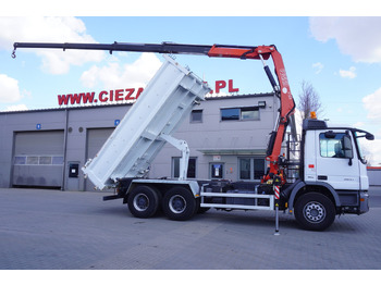 Dropside/ Flatbed truck, Crane truck MERCEDES-BENZ Actros 2641 6×4 E5 / Crane / Dumper / 110000 km!: picture 3 Dropside/ Flatbed truck, Crane truck MERCEDES-BENZ Actros 2641 6×4 E5 / Crane / Dumper / 110000 km!: picture 3