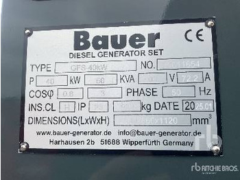 New Generator set BAUER GENERATOREN GFS-40 ATS 50 kVA (Unused): picture 5