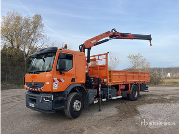 Dropside/ Flatbed truck, Crane truck 2007 Renault Premium II DXi 2007 Palfinger PK15500 5750 kg ... Flatbed Truck with Crane: picture 3