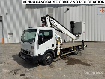 Truck with aerial platform NISSAN