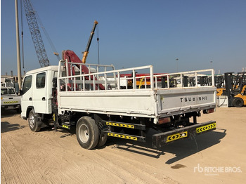 Dropside/ Flatbed truck, Crane truck 2010 Mitsubishi Canter 2011 Ferrari F550 A1 Knuckle Bo ... Flatbed Truck with Crane: picture 2