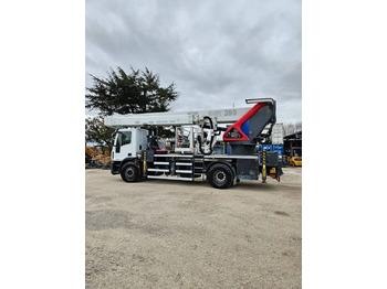 Truck with aerial platform