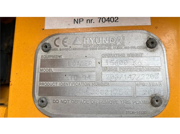 Wheel loader Hyundai 757-9A XTD med lan-arm. En-ejeres maskine med Lock: picture 5