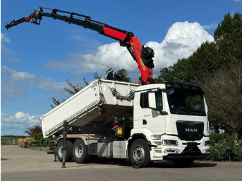 MAN TGS 26.430 2022!EURO6!! 6x2!! PALFINGER 23tm+JIB+LIER/WINCH!!DREISEITEN KIPPER/BORDMATIC!!9tkm leasing MAN TGS 26.430 2022!EURO6!! 6x2!! PALFINGER 23tm+JIB+LIER/WINCH!!DREISEITEN KIPPER/BORDMATIC!!9tkm: picture 1