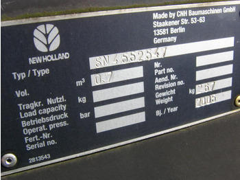 Loader bucket NEW HOLLAND