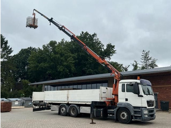 Dropside/ Flatbed truck, Crane truck MAN TGS26400-6x2 LL/ TEREX 165 - EA3: picture 4