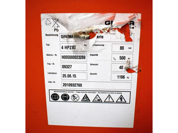 Battery HOPPECKE 80 Volt 4 PzS 500 Ah: picture 5