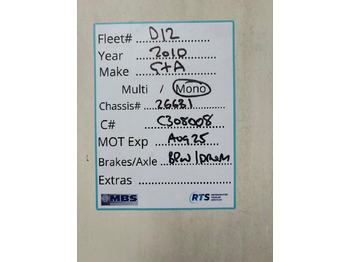 Refrigerator semi-trailer Gray and Adams 2010 Vector 1850 – D12: picture 2 Refrigerator semi-trailer Gray and Adams 2010 Vector 1850 – D12: picture 2