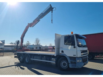 Dropside/ Flatbed truck, Crane truck DAF CF 85 360: picture 2