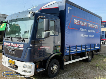 Curtain side truck MAN TGL 7.150