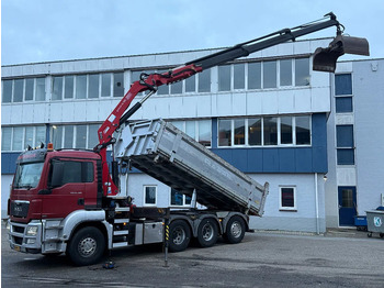 Tipper, Crane truck MAN TGS 35.480 8X4 + HMF 2420-K3 REMOTE + TIPPER: picture 2 Tipper, Crane truck MAN TGS 35.480 8X4 + HMF 2420-K3 REMOTE + TIPPER: picture 2