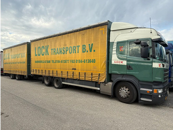 Curtain side truck SCANIA R 450