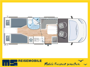 Semi-integrated motorhome Chausson 627 GA TITANIUM -PREMIUM /EINZELBETTEN & HUBBETT: picture 2 Semi-integrated motorhome Chausson 627 GA TITANIUM -PREMIUM /EINZELBETTEN & HUBBETT: picture 2