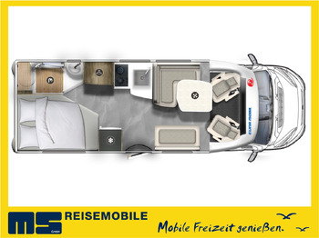 Semi-integrated motorhome EURA MOBIL