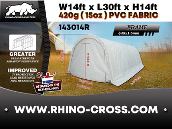 Storage tank Rhino-Cross-Shelter 143014R - 9,2x4,3x4,3 m: picture 3