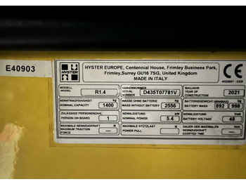 Reach truck Hyster R1.4: picture 5