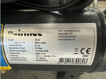 New Air compressor Airmec ECU XSS 228 Olievrije Zuigercompressor 2 PK 205 L / min 10 Bar New: picture 3