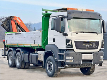 Tipper, Crane truck MAN TGS 33.480*KIPPER 5,70m * PK 23002 + FUNK * 6x4 MAN TGS 33.480*KIPPER 5,70m * PK 23002 + FUNK * 6x4: picture 4