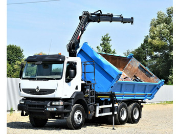 Crane truck, Tipper Renault KERAX 370 DXI* HIAB 122B-3 HIDUO/FUNK * 6x4: picture 3 Crane truck, Tipper Renault KERAX 370 DXI* HIAB 122B-3 HIDUO/FUNK * 6x4: picture 3