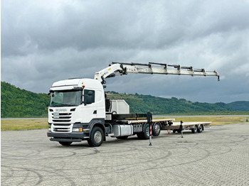 Crane truck Scania R440 * HIAB 422 E-6 HIPRO + FUNK + Anhänger! 6x4: picture 2