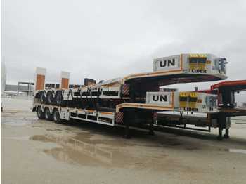 New Low loader semi-trailer for transportation of heavy machinery LIDER 2022 READY IN STOCK 50 TONS CAPACITY LOWBED [ Copy ]: picture 1