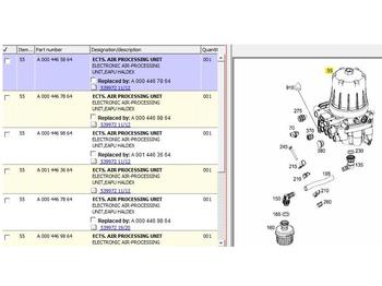 Brake valve for Truck ECTS.ELECTRONIC AIR-PROCESSING UNIT EAPU HALDEX ACTROS MP4: picture 4