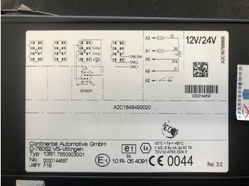Tachograph for Truck TACHOGRAPH CONTROL UNIT ACTROS MP3 EURO 5: picture 1