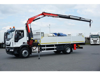 Dropside/ Flatbed truck, Crane truck Iveco EUROCARGO / 160-21 / SKRZYNIOWY + HDS / FASSI F110 / ROTATOR / P: picture 4