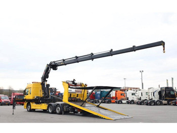 Autotransporter truck Mercedes-Benz Actros 2532 Vehicle transporter + crane Hiab 477EP-5 HiPro 6x2: picture 4