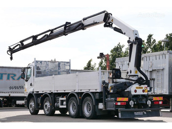 Dropside/ Flatbed truck, Crane truck Renault Premium 430DXi: picture 3