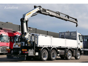 Dropside/ Flatbed truck, Crane truck Renault Premium 430DXi: picture 4