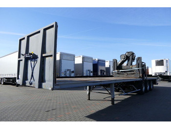 Dropside/ Flatbed semi-trailer Samro NACZEPA PLATFORMA + HDS HIAB R 150 / DO BUDOWLANKI / PODŁOGA SZY: picture 2