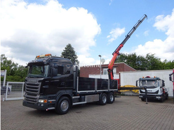 Scania R620 Flatbed + crane PK 22002 EH 6x2 leasing Scania R620 Flatbed + crane PK 22002 EH 6x2: picture 1