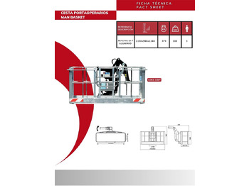 New Attachment for Truck mounted crane 180º self-leveling aluminum man basket CPAG-3A-F: picture 3 New Attachment for Truck mounted crane 180º self-leveling aluminum man basket CPAG-3A-F: picture 3