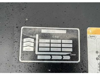 Electric forklift EP Equipment EFL302: picture 5 Electric forklift EP Equipment EFL302: picture 5