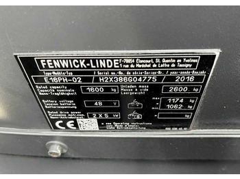 Electric forklift Linde E16PH-02: picture 5