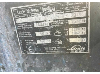 Electric forklift Linde E16PH: picture 4 Electric forklift Linde E16PH: picture 4