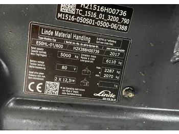 Electric forklift Linde E50HL-01/600: picture 4