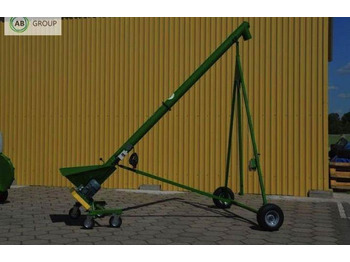 Conveyor Mrol przenośnik ślimakowy T401/1 z koszem, Ø110, 8 m: picture 3