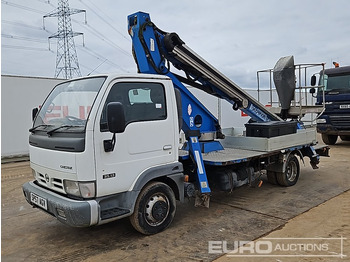 Truck with aerial platform NISSAN